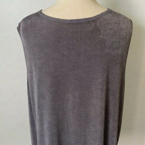 Slinky Brand Periwinkle Stretch Cami Tank Top - Picture 6 of 11